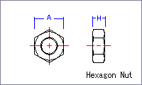 Hexagon head screw [Unified] Drawing